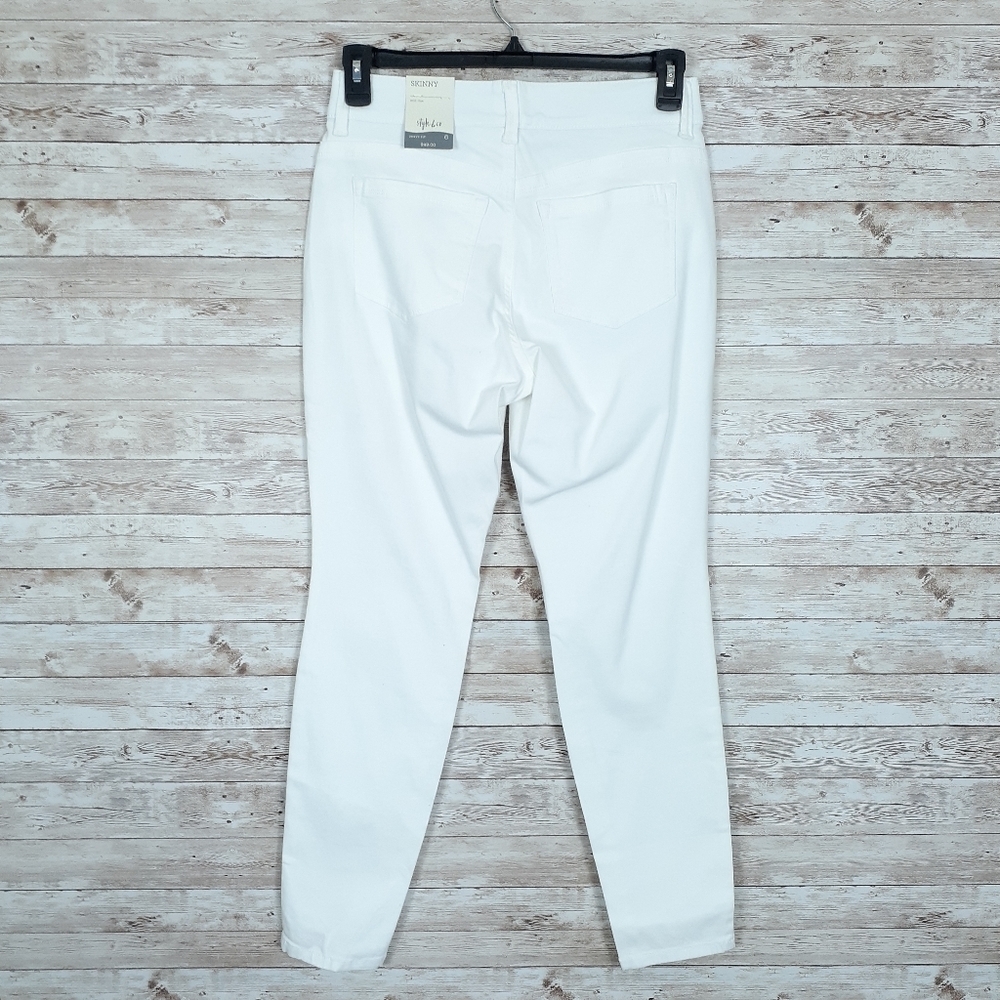 Style & Co Pants Sz 6 Curvy Skinny Leg 450 - Picture 3 of 8